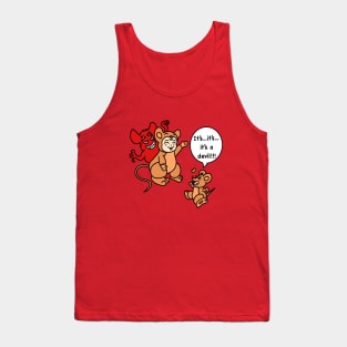 Cartoon boy mice costume Tank Top